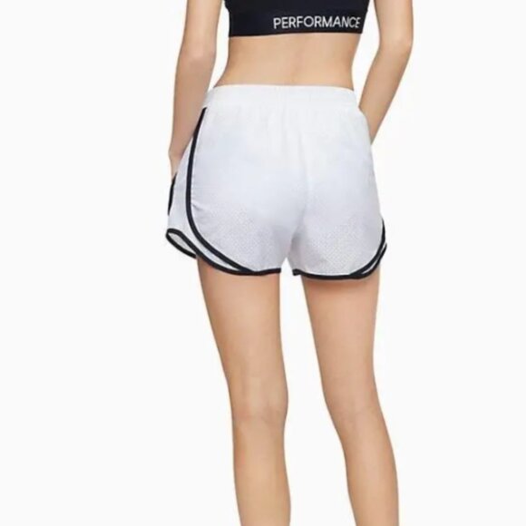 NWT Calvin Klein Women’s XL Performance Logo Patch Piped Mesh Shorts - Picture 3 of 5